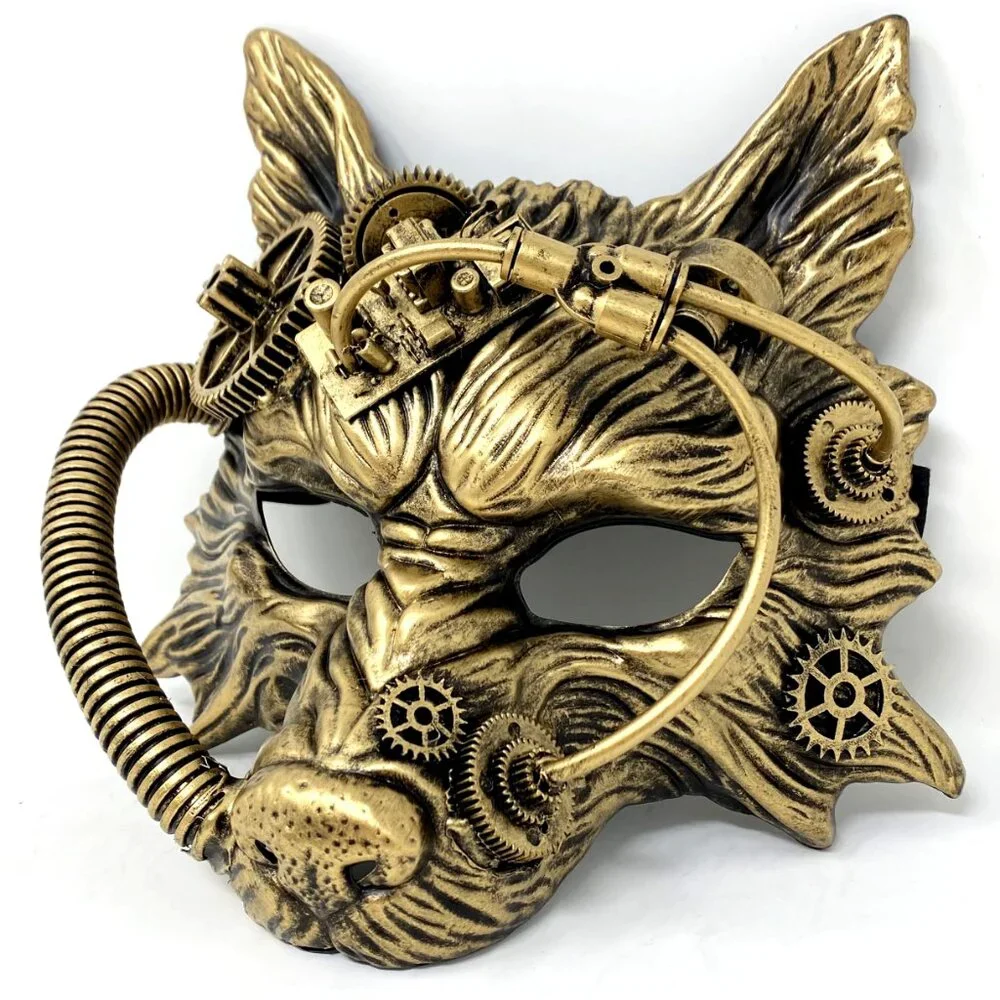 Wolf Steampunk Style Halloween Costume Mask Masquerade Party Ball Masks